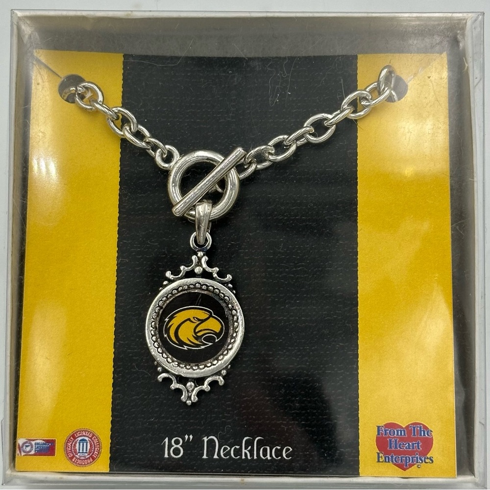 University of Southern Mississippi Miss Golden Eagles Toggle Front Necklace